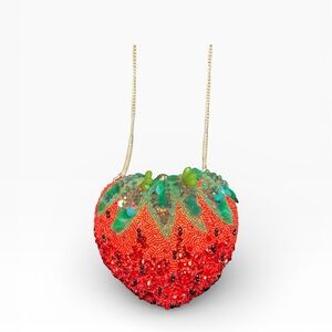 Strawberry Beaded Bag